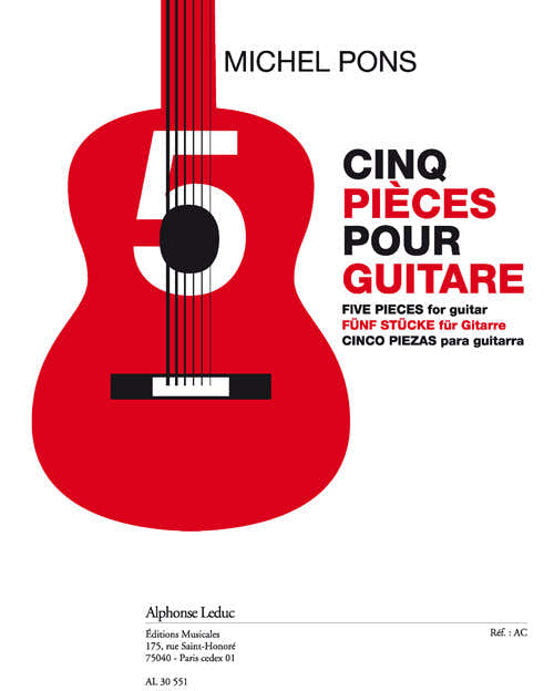 Cinq pièces (11'3'') pour guitare