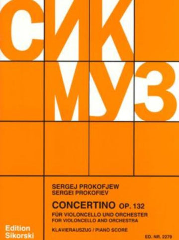 PROKOFIEV S. - CONCERTINO OP.132 - VIOLONCELLE & PIANO