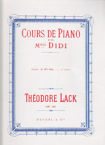 LACK THEODORE - COURS DE PIANO DE MLLE DIDI - ETUDES VOLUME 2 PIANO