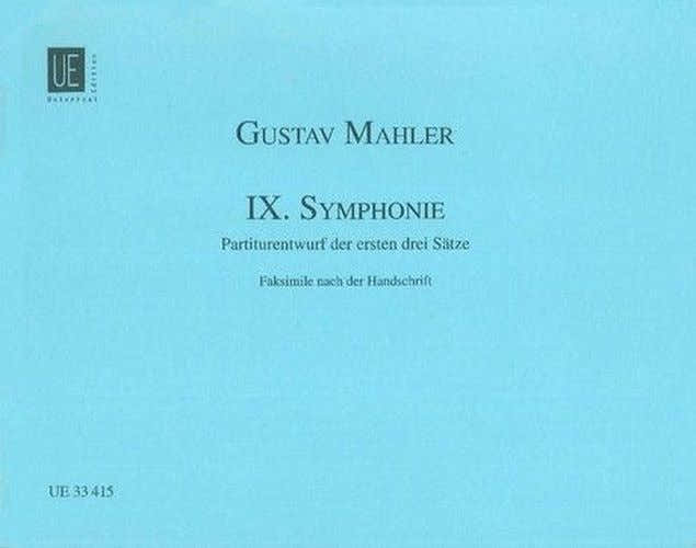 MAHLER GUSTAV - SYMPHONIE N°9 - SCORE FACSIMILE DU MANUSCRIT