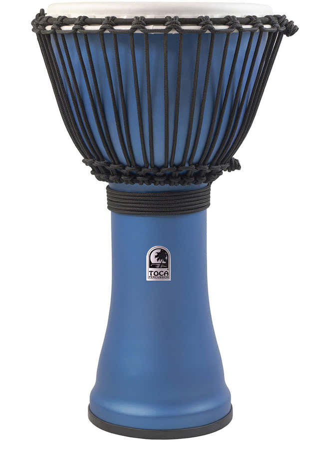 Djembé Freestyle Afinación Por Cuerda Azul Océano Mate Sfdj-10Ob
