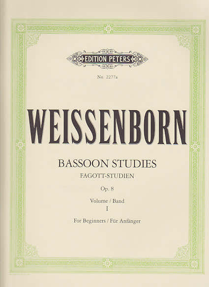 Weissenborn - Etudes Pour Basson Op.8 Vol.1