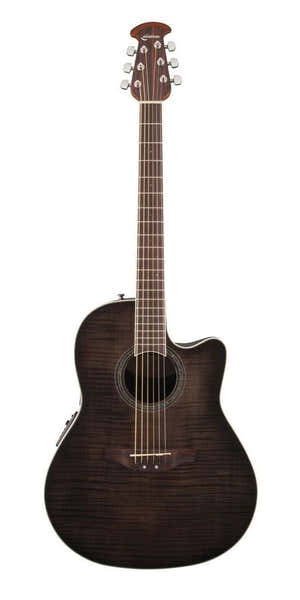 Guitarra Electro-Acústica Celebrity Standard Plus Mid Cutaway Transparent Blackburst Flame