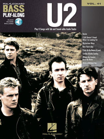 BASS PLAY ALONG VOLUME 41 U2 + AUDIO TRACKS - BASS GUITAR