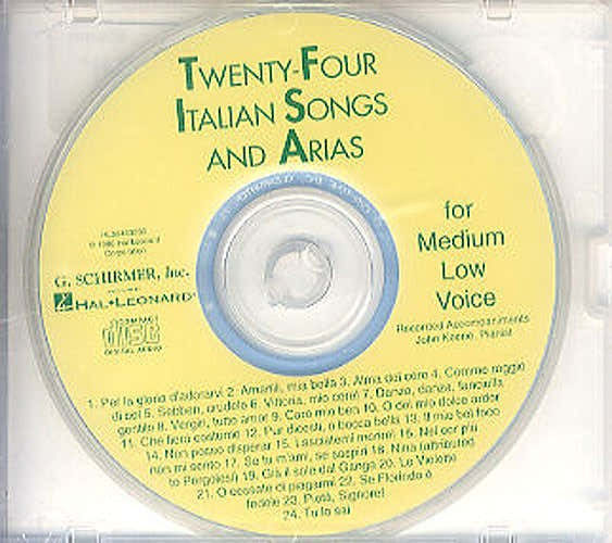 TWENTY-FOUR ITALIAN SONGS AND ARIAS OF THE 17TH AND 18TH CENTURIES M - VOICE