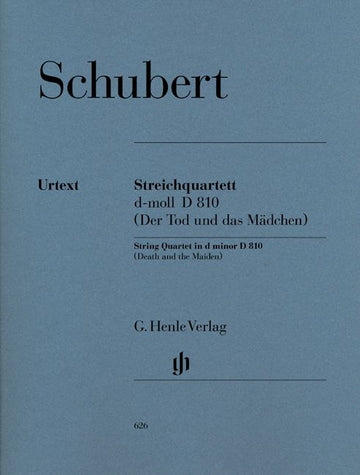 SCHUBERT F. - STRING QUARTET "THE DEATH AND THE MAIDEN" D MINOR D 810