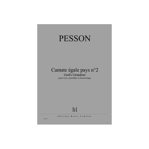 Pesson - Cate Égale Pays N°2 - God'S - Voces Ensemble y Electrónica