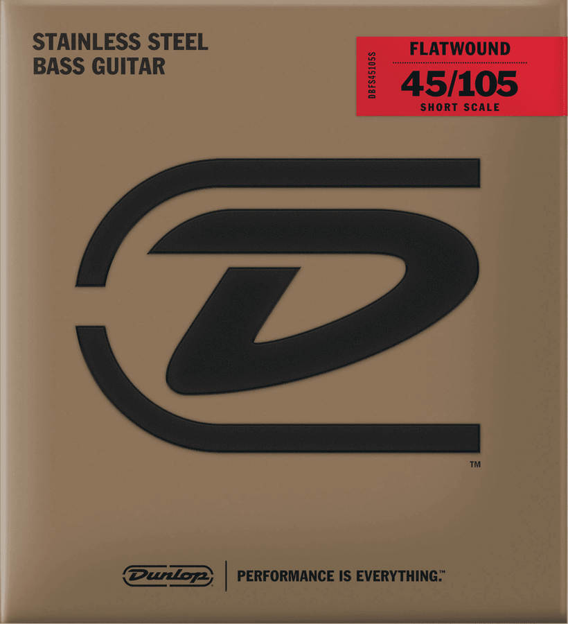 BASS STRINGS FLAT NET SETS FLAT NETS SHORT SCALE 45-105