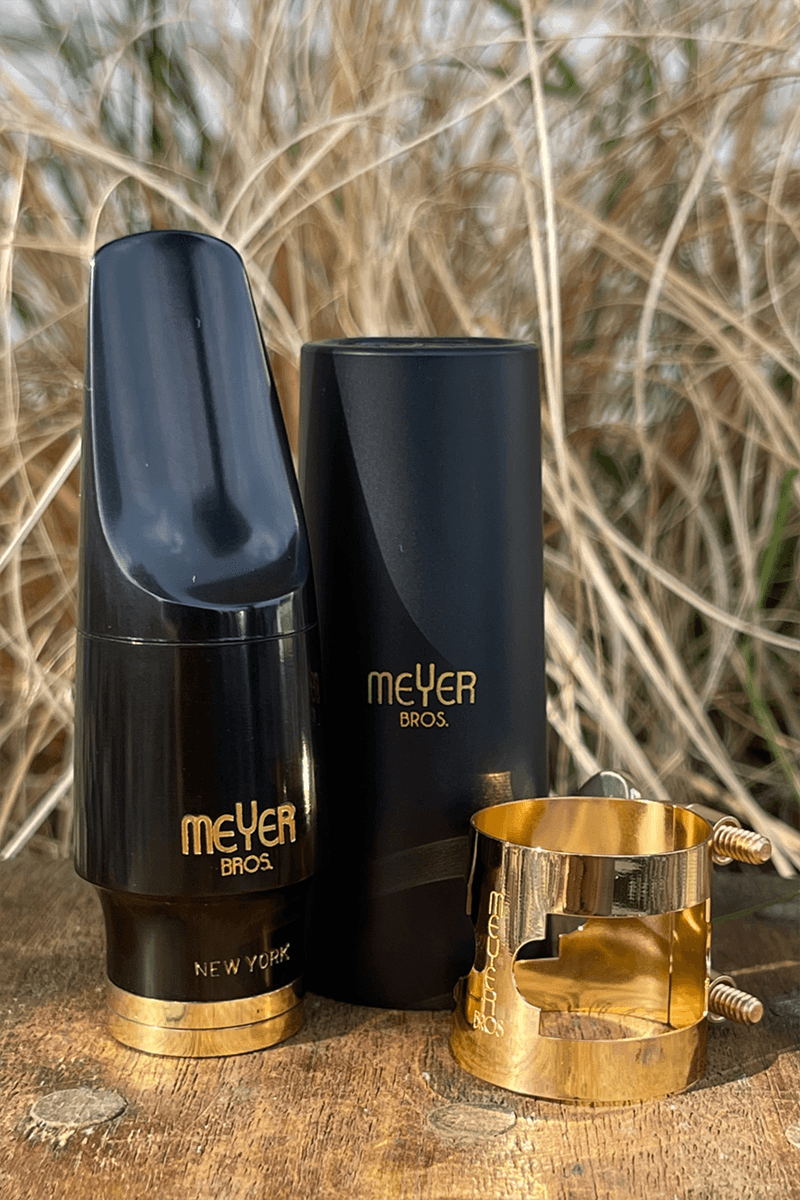 HARD RUBBER ALTO SAX MOUTHPIECE MEYER BROS NY OPENING 6