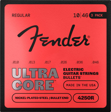 Ultracore acero niquelado, extremo de bala, 4250R 10-46, (6) paquete de 3