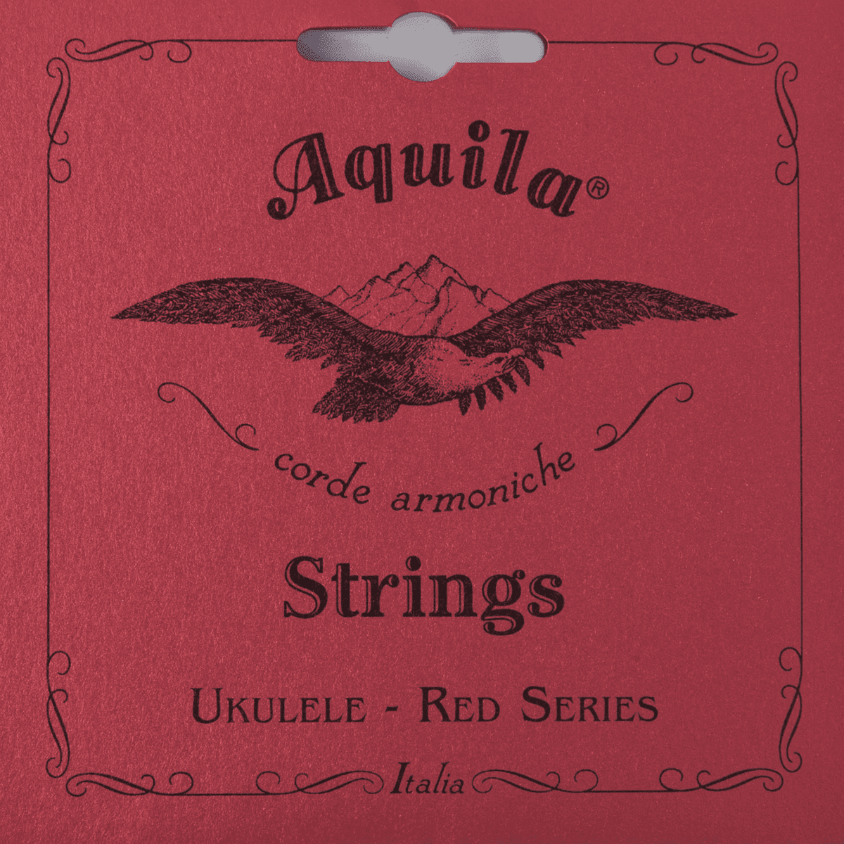 Aquila Reds Juego Ukelele Tenor GCEA Sol Grave Rojo Entorchado