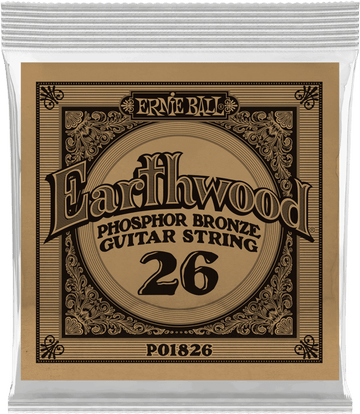 .026 EARTHWOOD PHOSPHOR BRONZE ACOUSTIC GUITAR STRINGS
