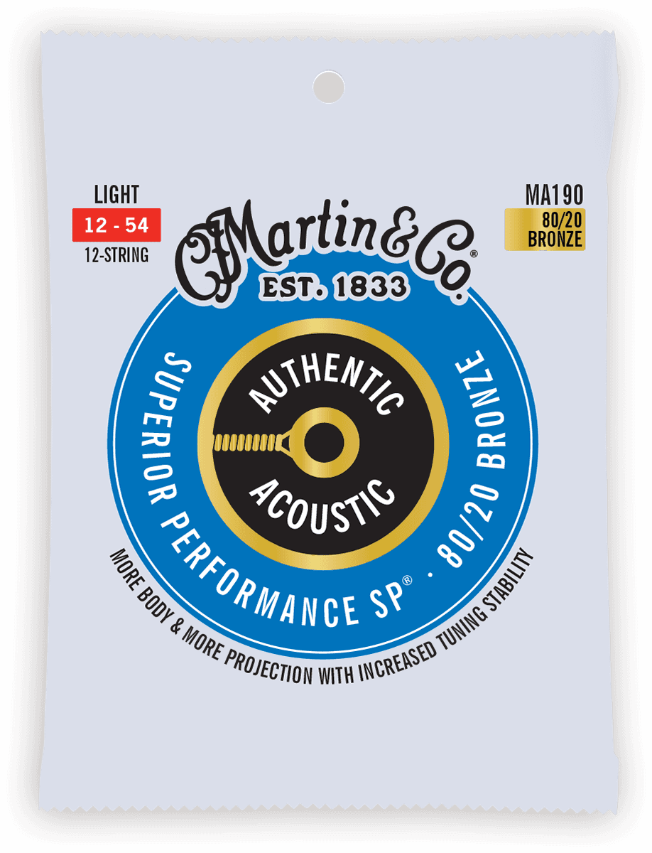 MA190 AUTHENTIC SP LIGHT 80/20 BRONZE -LIGHT 12-16-25-32-42-54 12 STRINGS