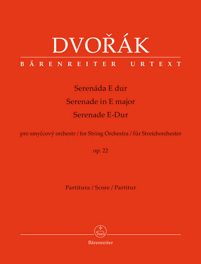 Dvorak A. - Serenade In E Major Op.22 For String Orchestra - Score