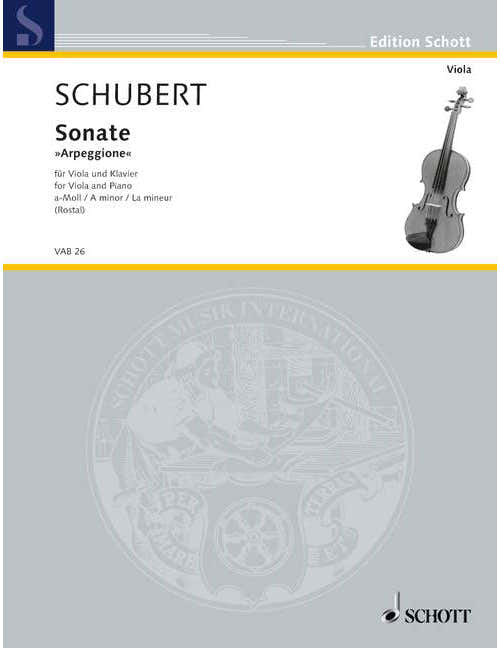 Schubert - Sonate For Arpeggione A Minor D 821 - Alto et Piano