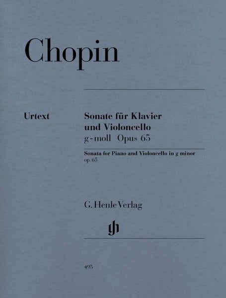 Henle Verlag Chopin F. - Sonata For Violoncello And Piano G Minor Op. 65