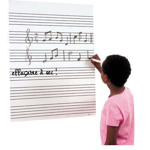 Fuzeau Pizarra para la formación musical 64,5 X 86 Cm
