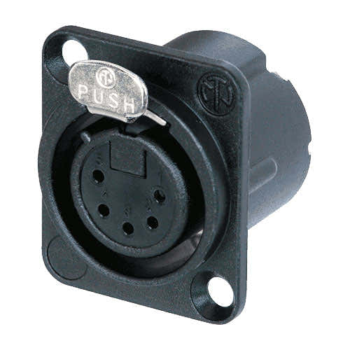Neutrik XLR 5 PUNTOS HEMBRA NEGRA