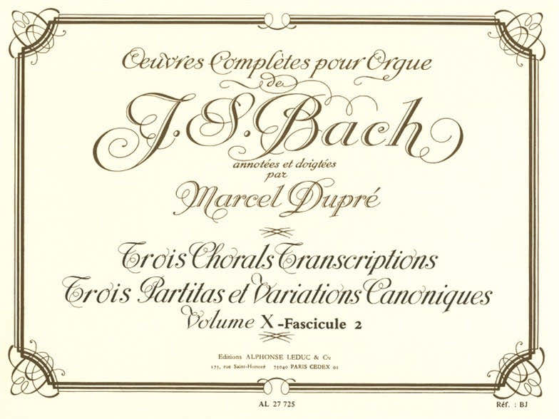 Oeuvres Complètes Pour Orgue Volume 1,2