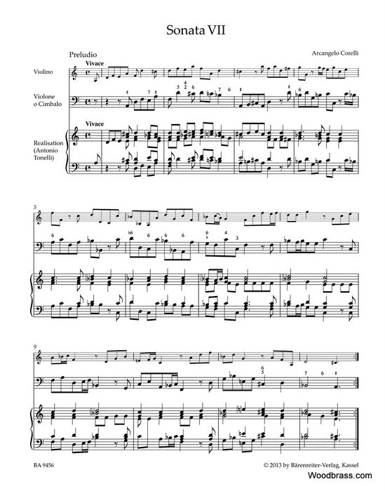 CORELLI A. - SONATAS FOR VIOLIN AND BASSO CONTINUO OP.5 VII-XII VOL.2