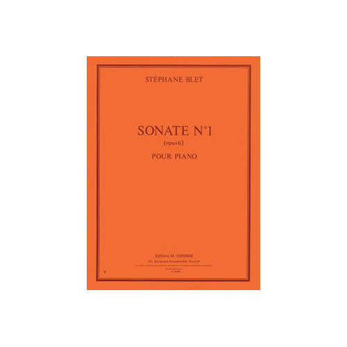 Blet - Sonate No.1 Op.6 - Piano
