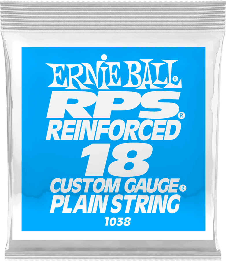 .018 RPS REINFORCED PLAIN ELECTRIC GUITAR STRINGS
