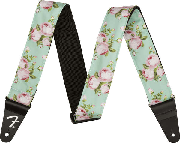 FLORAL STRAP SURF GREEN 2"
