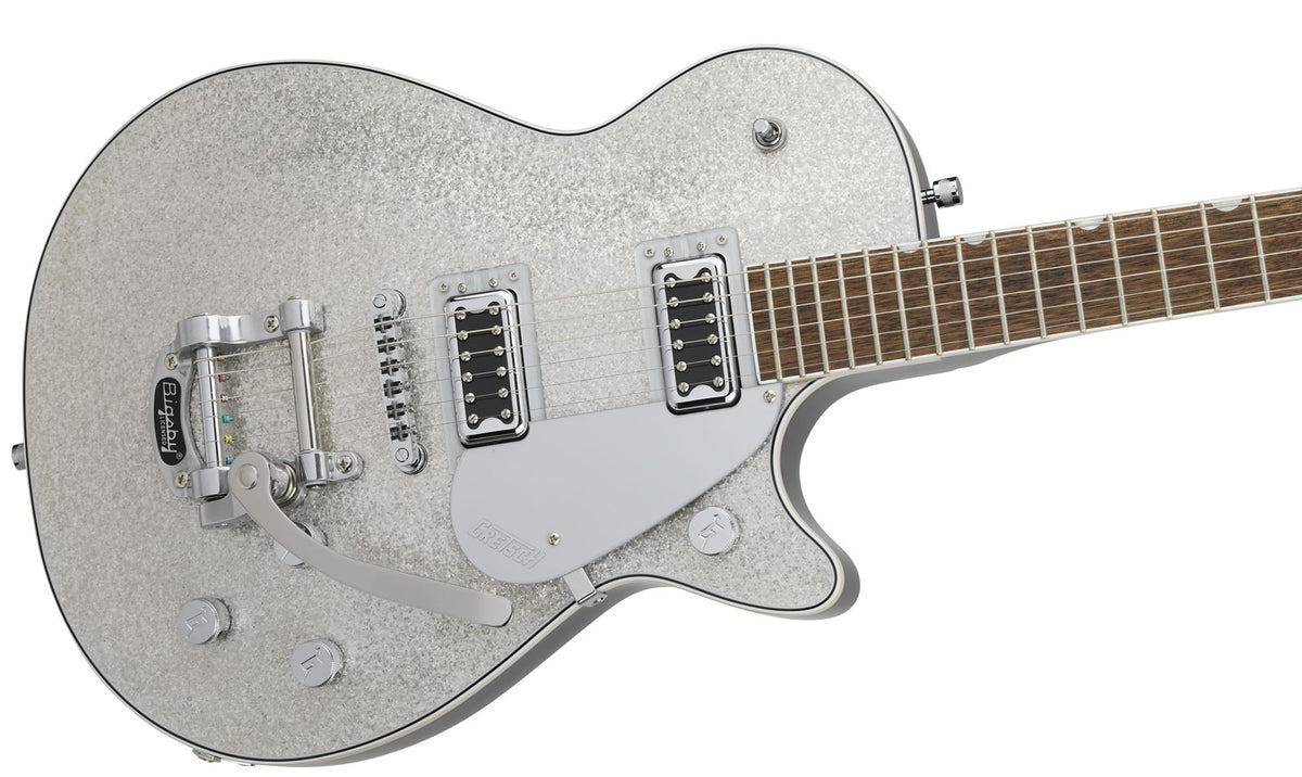 G5230T Electromatic Sparkle Jet Ft Single-Cut con Bigsby Lrl Plateado brillante
