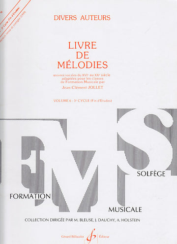 JOLLET JEAN-CLEMENT - LIVRE DE MELODIES VOL.6