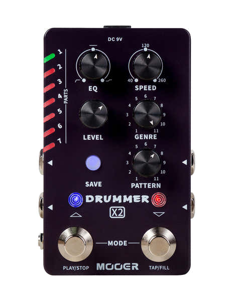 Mooer Stereo Drummer X2 Negro