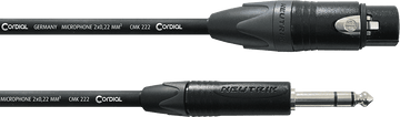 Cable de Audio Estéreo XLR Hembra/Jack 2,5 M
