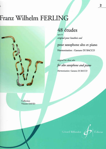Ferling F.W. - 48 Etudes Op.31 Vol.2 - Saxophone Alto & Piano