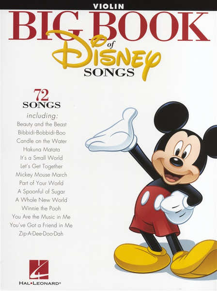 The Big Book Of Disney Songs Instrumental Folio - Violin