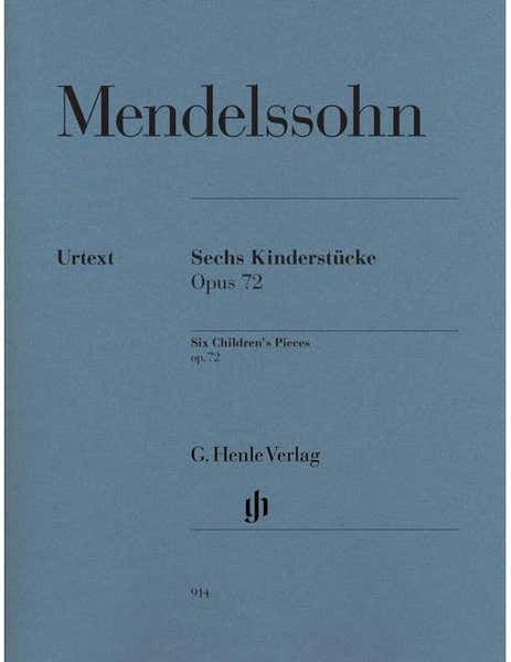 Mendelssohn Bartholdy - Six Children's Pieces Op. 72 - Piano