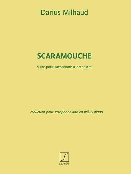 Fentone Music Milhaud D. - Scaramouche - Sax Alto et Piano