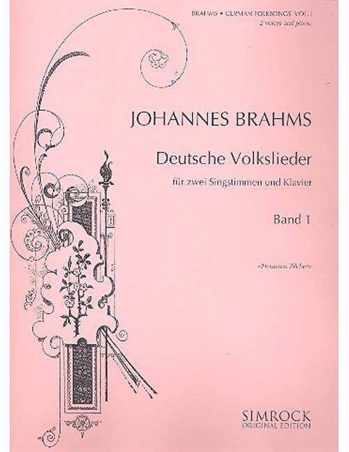 Brahms - German Folk Songs Vol. 1 - 2 Medium Voices et Piano