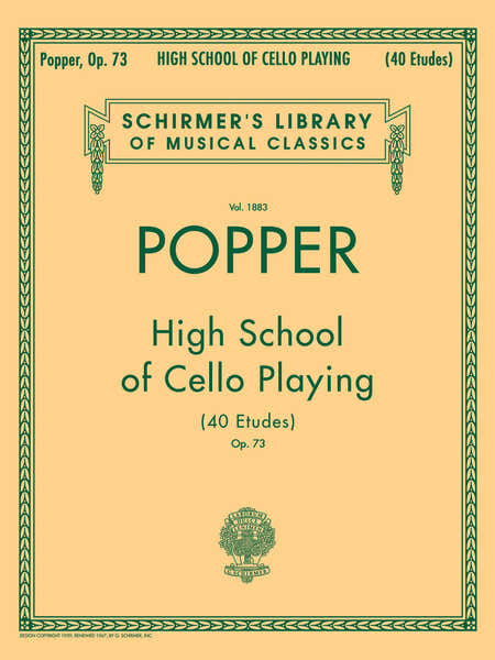 High School of Cello Playing (40 Etudes) Op. 73