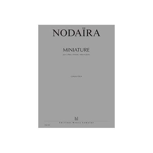 Nodaira - Miniature 2Fl/Vl/Cl/Po - 2 Flûtes Clarinette Violon Et Piano