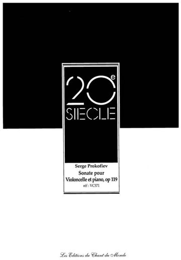 Prokofiev S. - Sonate Op. 119 - Violoncelle et Piano