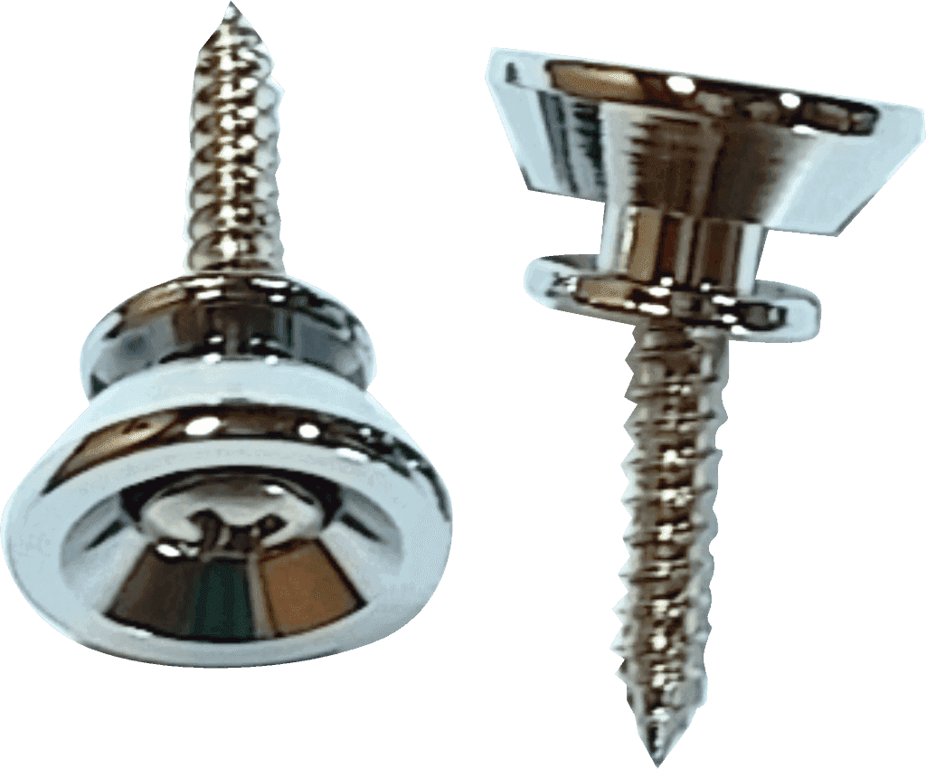 Yellow Parts STAYPIECES BELT CLIPS TYPE LP BY 2 WITH SCREWS CHROME