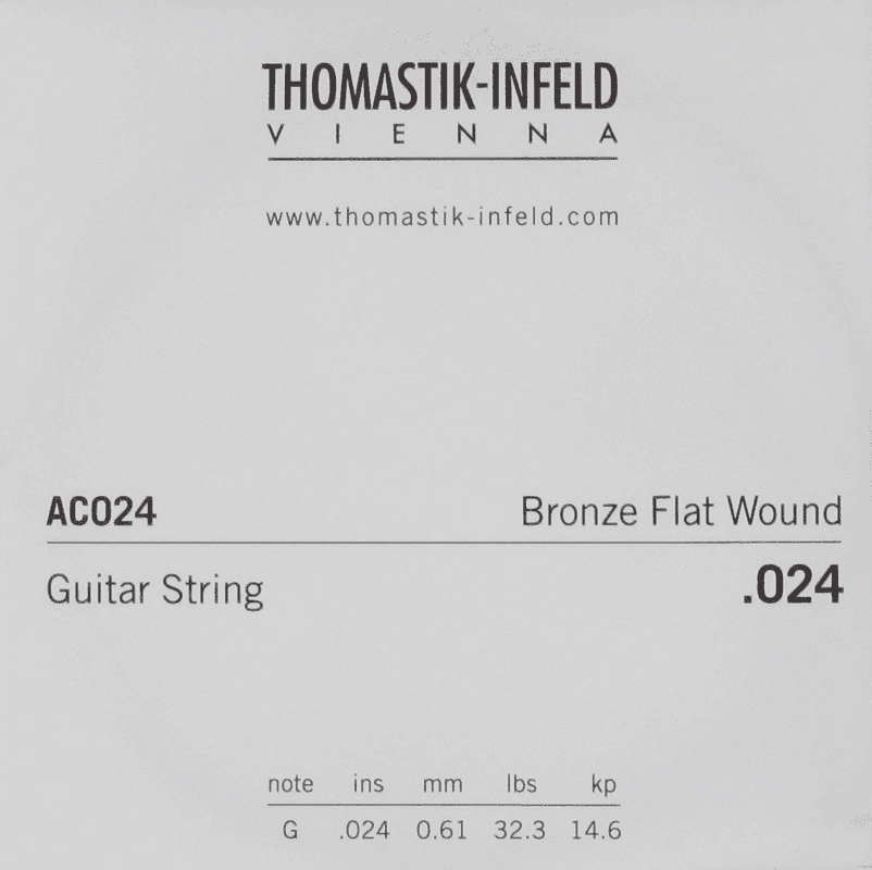 THOMASTIK ACOUSTIC GUITAR STRINGS PLECTRUM ACOUSTIC SERIES. NICKEL-FREE.024