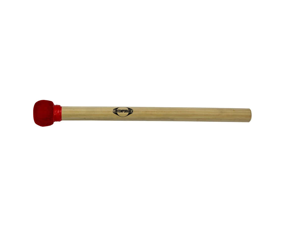 Maza De Surdo Roja Madera Madera Cabeza Pequeña 35Cm