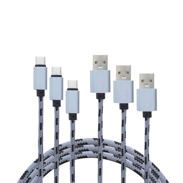 Yourban USBA-miUSB Pa - Pack 3 cables USB / Micro USB BL