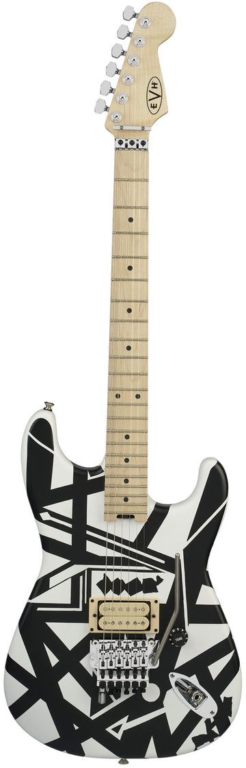 EVH Striped Series Shapes, MN Blanco y Negro