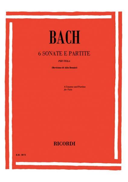 Bach J.S. - 6 Sonatas E Partite Solo BWV 1001-1006 - Alto