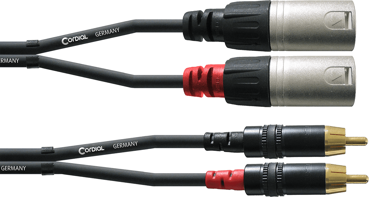 Cable de Audio Doble XLR Macho/RCA 6 M