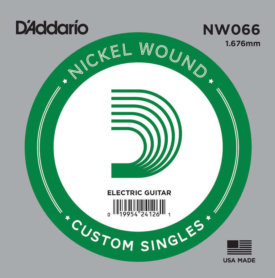 NW066 NICKEL WOUND ELECTRIC GUITAR SINGLE STRING .066