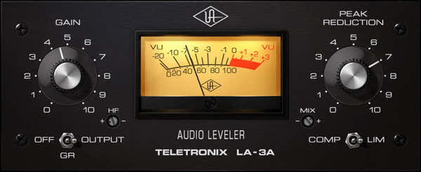 UAD Teletronix LA-3A Nivelador de audio clásico