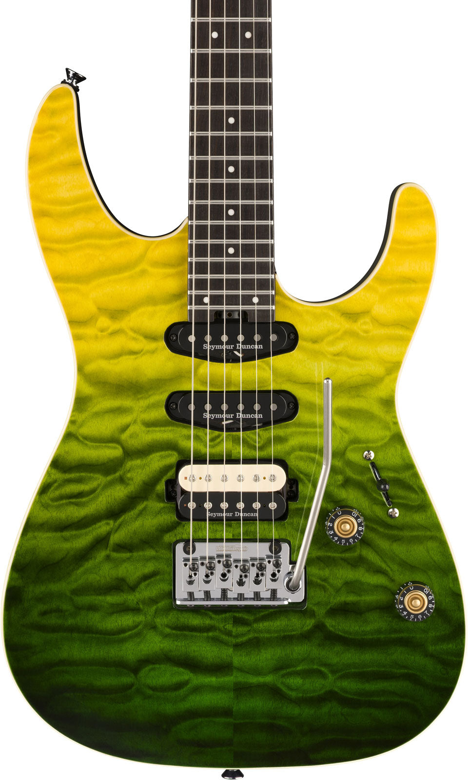 Pro-Mod Plus Dinky DK24 HSS 2PT EB QM Ebo Degradado Zombi