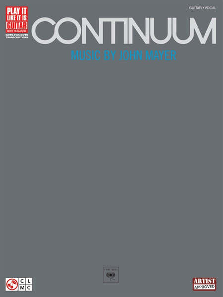 John Mayer Continuum - Guitar Recorded Versions - Guitar Tab